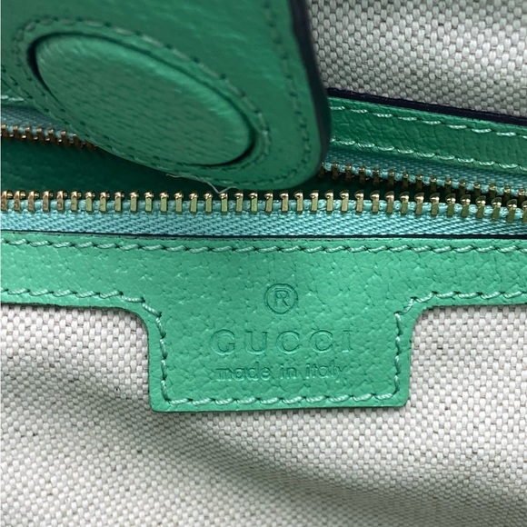 Gucci 631685 Ophidia GG Raffia Shoulder Bag/Tote, Limited Edition "Miami", NWT - Picture 7 of 9